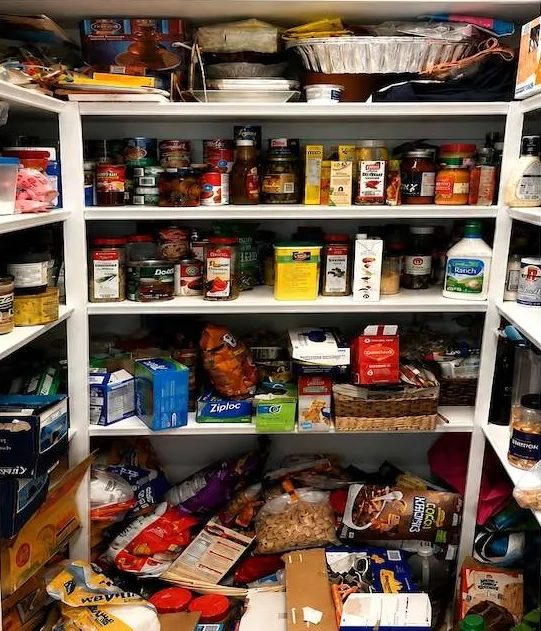 Pantry Before Organizing